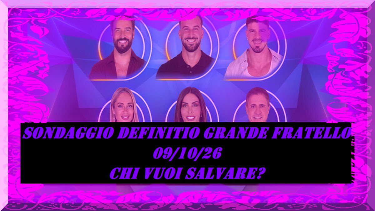 Sondaggio Grande Fratello